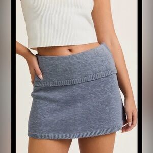 Le Lis Knit Gray Mini Skirt / Skort